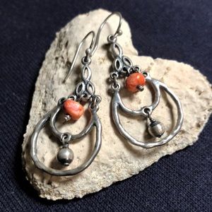 SILPADA Coral Beaded Earrings